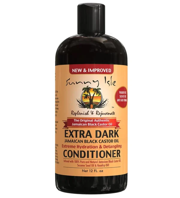 Sunny Isle Extra Dark Jamaican Black Castor Oil Extreme Hydration And Detangling Conditioner 12floz,340g