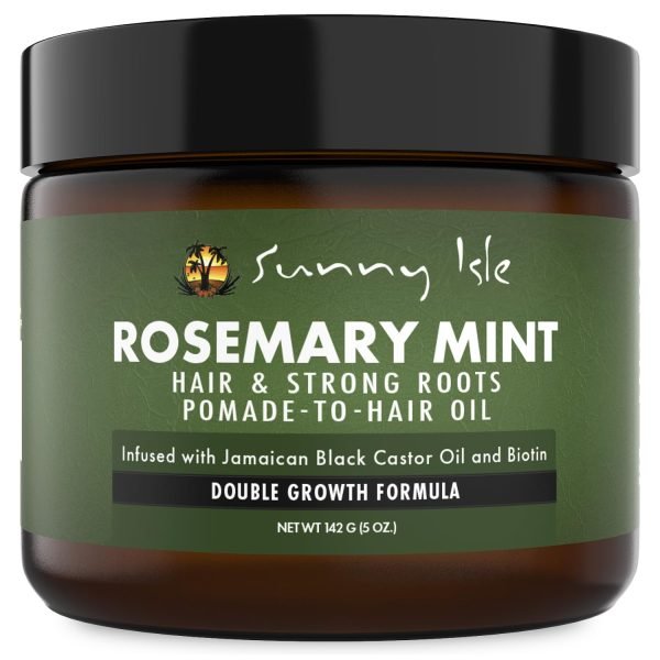 Sunny Isle Rosemary Mint Hair & Strong Roots Pomade-To-Hair Oil 5oz