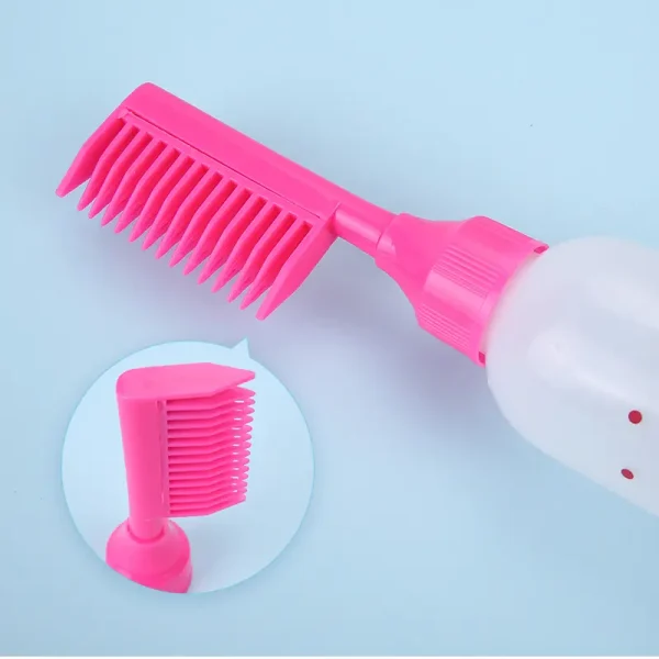 Hair Dye Applicator Bottle with Comb