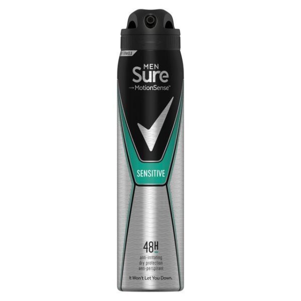 Sure Mens Motionsense Sensitive Anti Perspirant Deodorant Spray-250ml