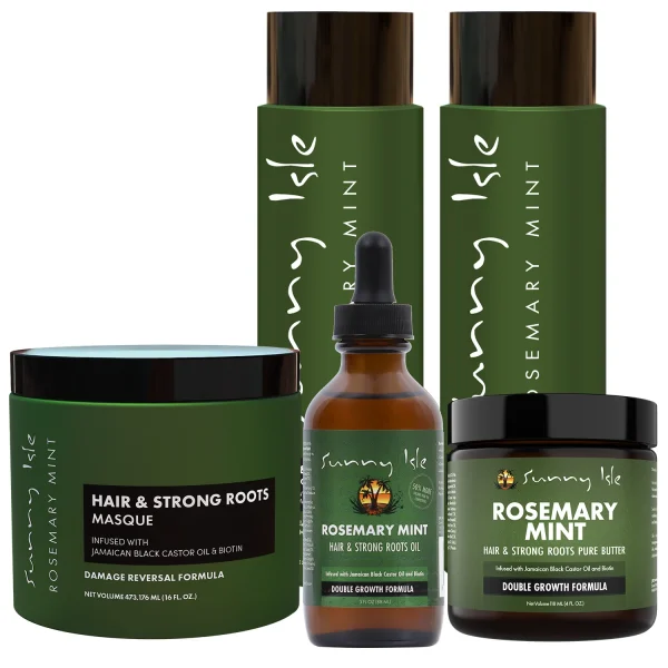 Sunny Isle Rosemary Mint Hair & Strong Roots Set
