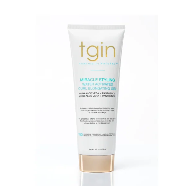 tgin Miracle Styling Water Activated Curl Elongating Gel- 8oz