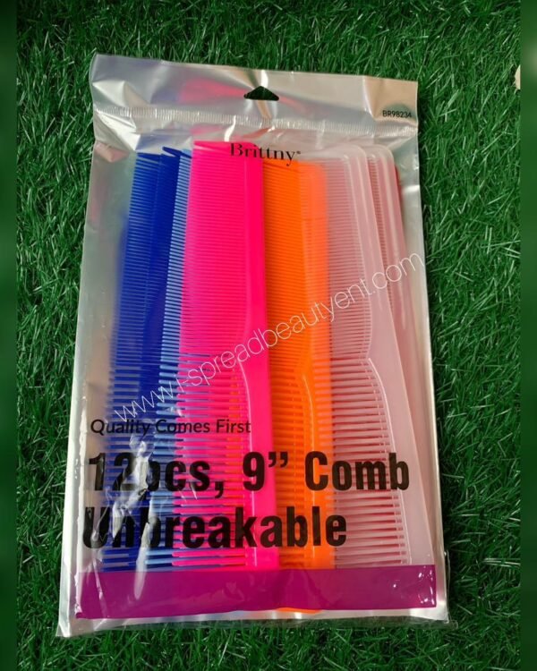 Brittny 9" Unbreakable Assorted Combs