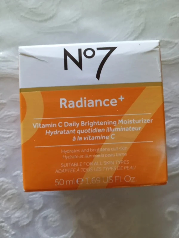 No7 Radiance+ Vitamin C Daily Brightening Moisturizer, 50mL