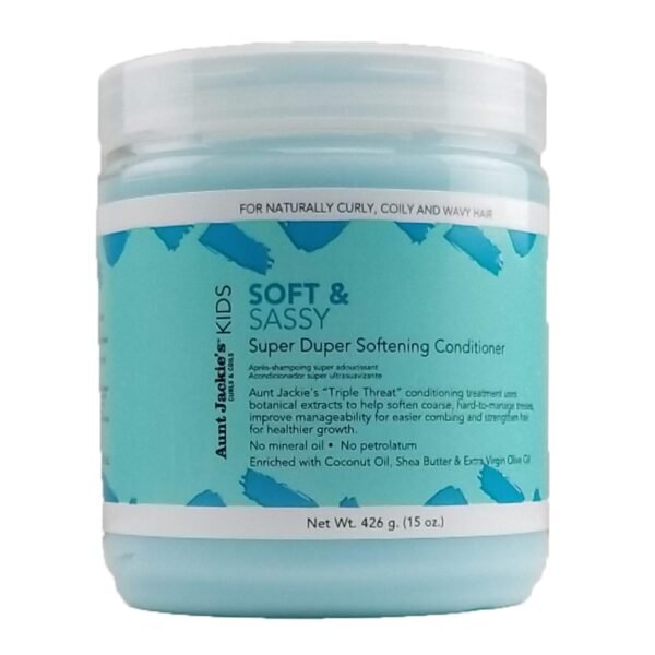 Aunt Jackie’s Girls Soft and Sassy Super Duper Softening Conditioner-15oz